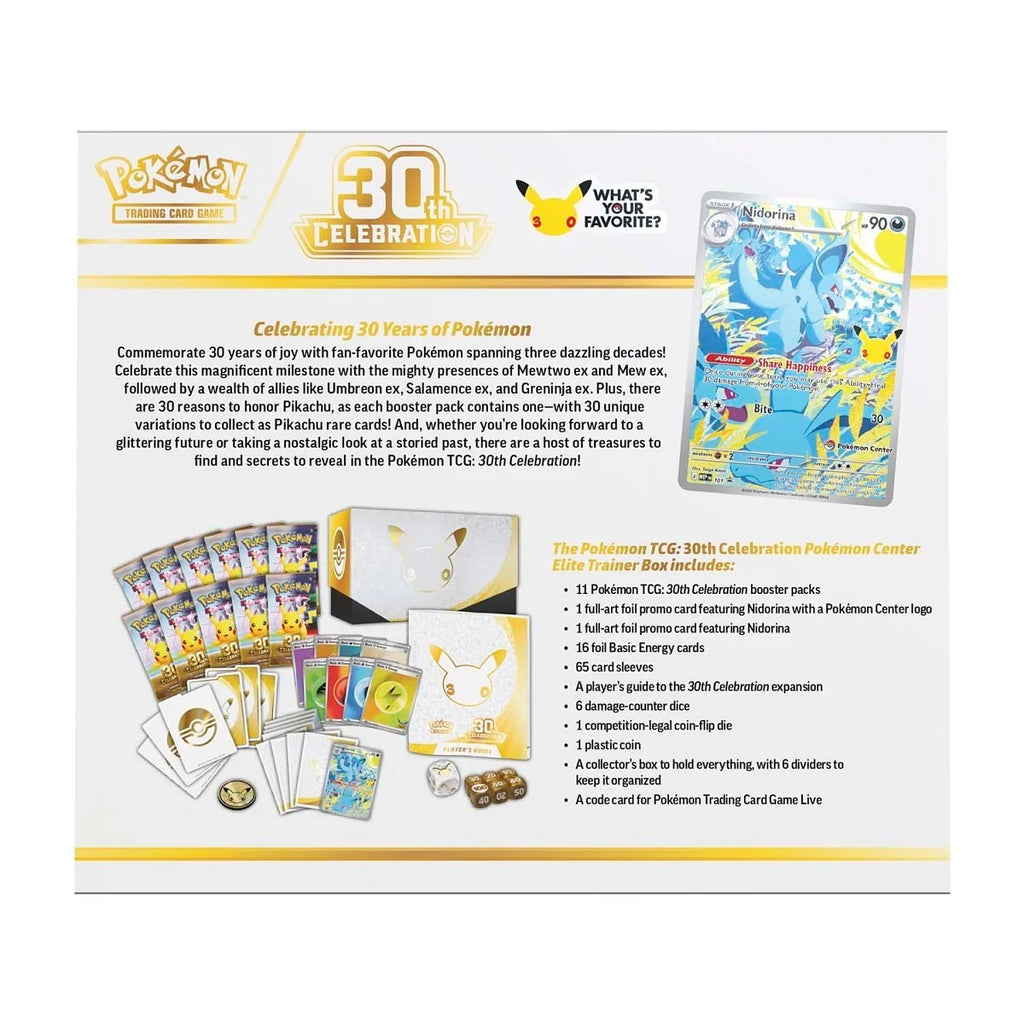 30th Celebration Pokémon Center Elite Trainer Box (Preorder)
