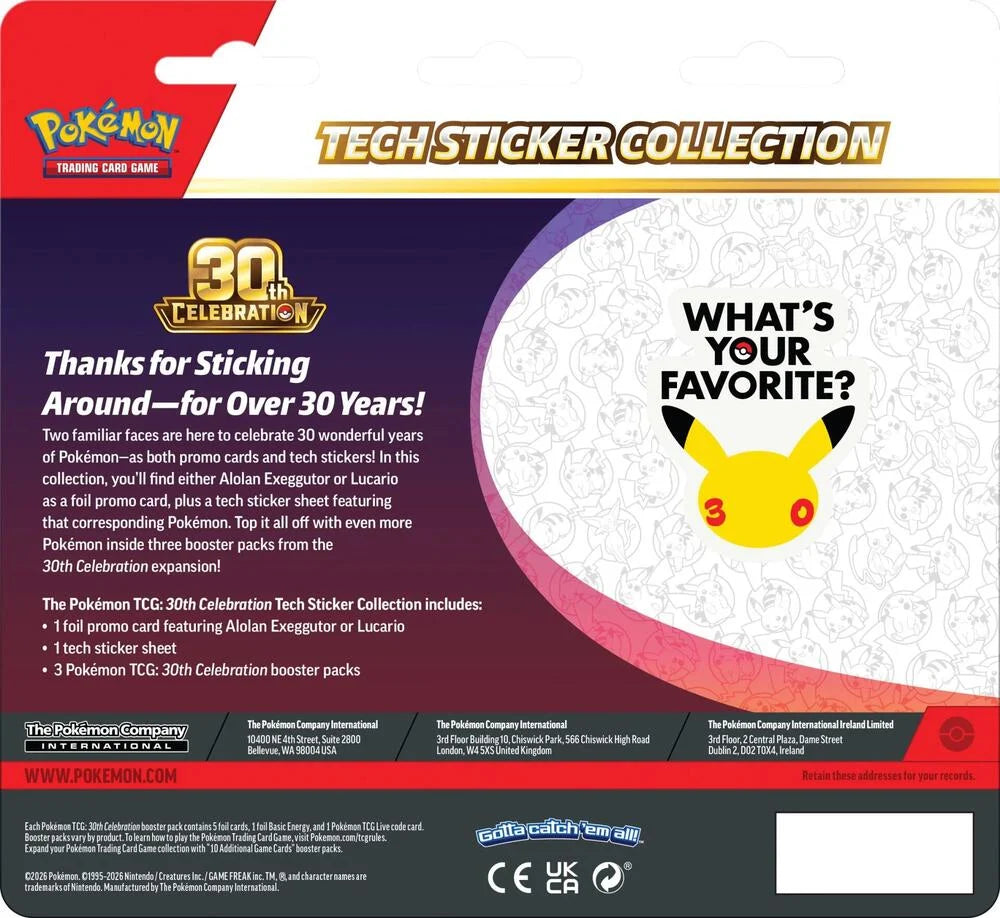 30th Celebration Tech Sticker Collection (Preorder)