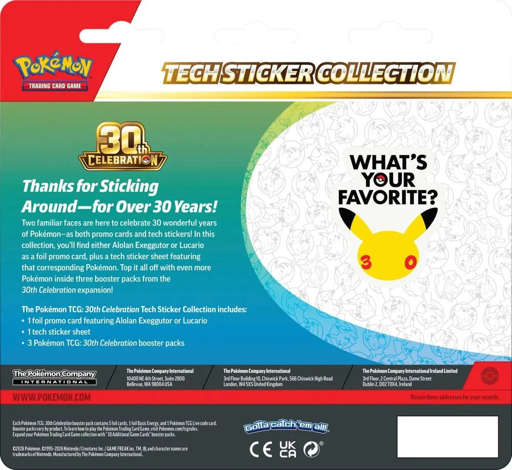 30th Celebration Tech Sticker Collection (Preorder)